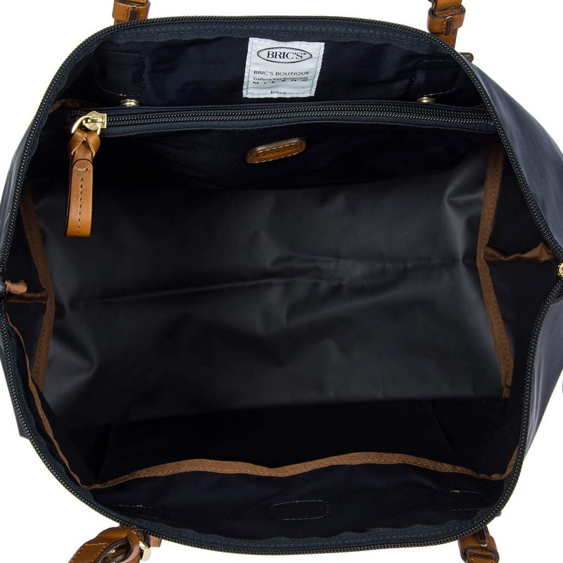 Bric's X-Collection Sportina Large 3-in-1 Tote Bag - Water-Resistant Recycled Nylon Travel Carry-On Bag with Adjustable Strap and Luggage Pass-Through - Detachable Pouch Included - Navy - Image 2